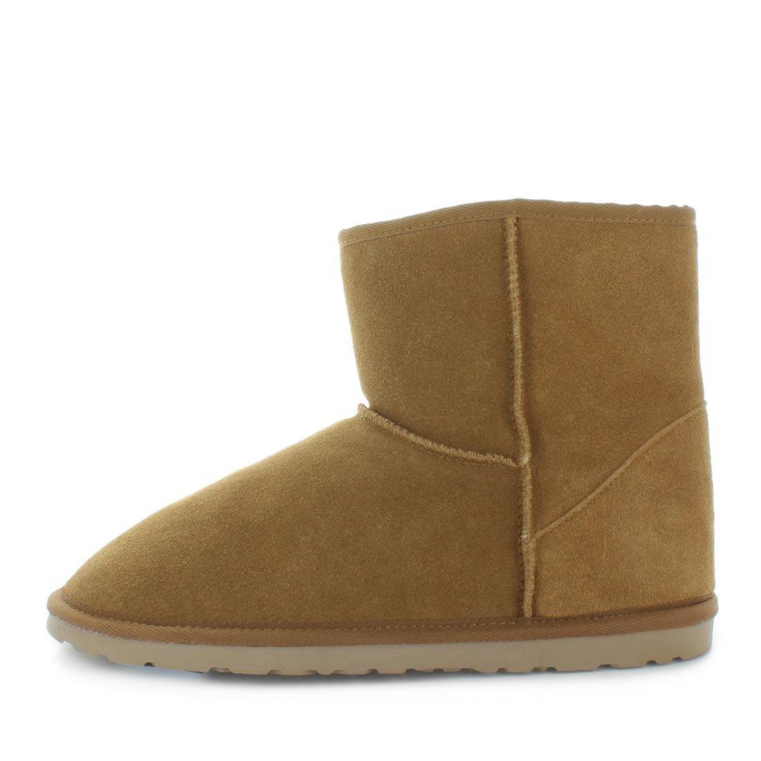 CAFY (6536948285519)Just Bee UGGs- cafy- Men's classic boot style slipper, 100% wool, leather shoe with detailed upper and over hanging wool on the trim - Men's comfort slippers - Men's best slippers- UGGs