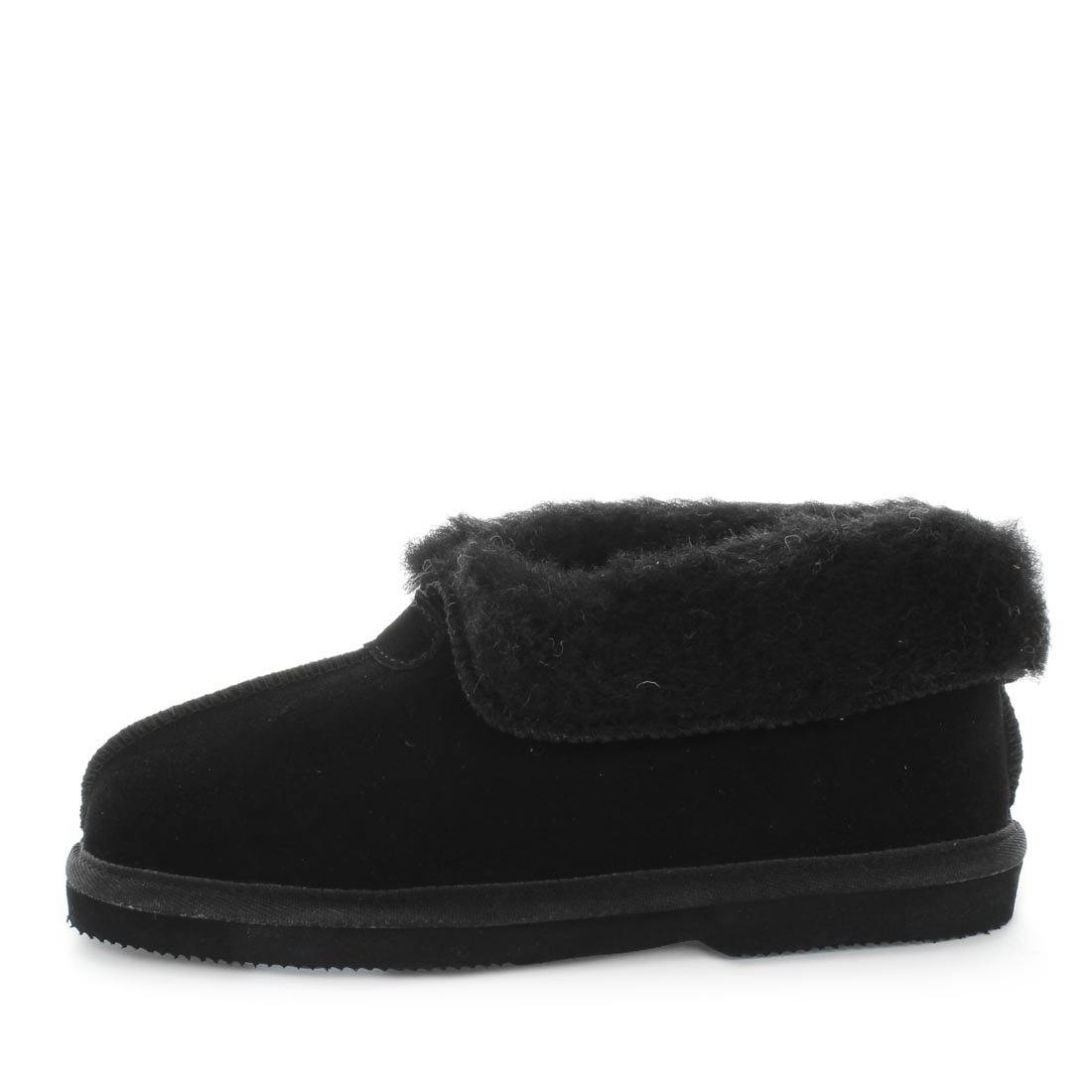 Just Bee UGGs- cosa- womens little boot slipper style, 100% wool, leather shoe with detailed upper and over hanging wool on the trim - womens comfort slippers - womens best slippers- UGGs (4865771176015)