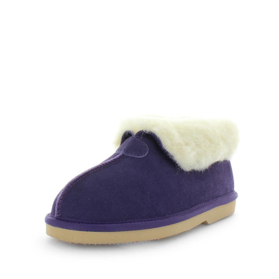 Just Bee UGGs- cosa- womens little boot slipper style, 100% wool, leather shoe with detailed upper and over hanging wool on the trim - womens comfort slippers - womens best slippers- UGGs (4865771176015)