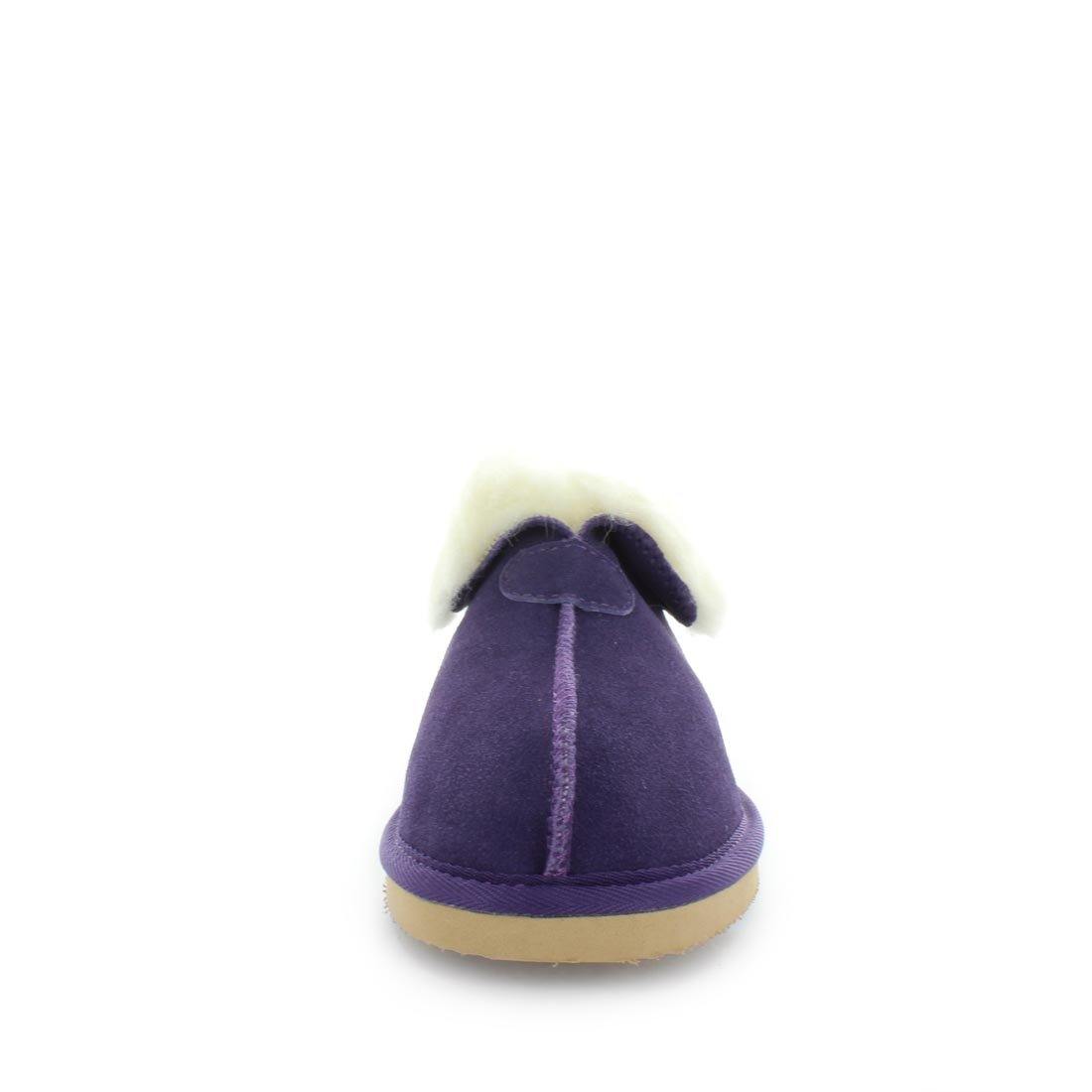 Just Bee UGGs- cosa- womens little boot slipper style, 100% wool, leather shoe with detailed upper and over hanging wool on the trim - womens comfort slippers - womens best slippers- UGGs (4865771176015)