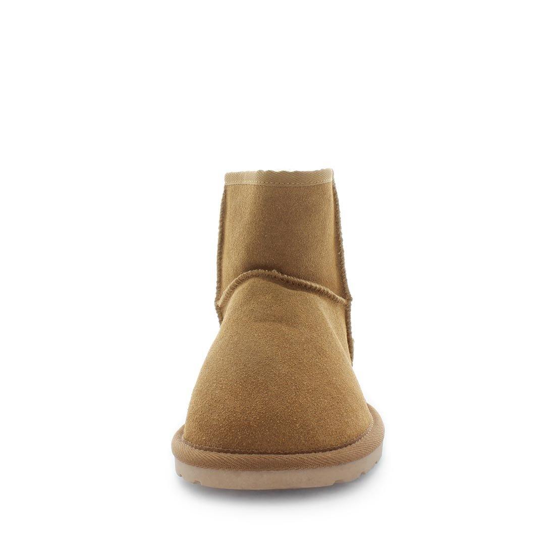 Just Bee UGGs- cutey- womens classic boot style slipper, 100% wool, leather shoe with detailed upper and over hanging wool on the trim - womens comfort slippers - womens best slippers- UGGs (4865700626511)