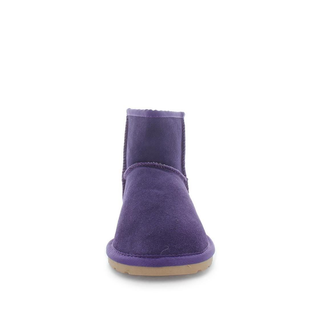 Just Bee UGGs- cutey- womens classic boot style slipper, 100% wool, leather shoe with detailed upper and over hanging wool on the trim - womens comfort slippers - womens best slippers- UGGs (4865700626511)