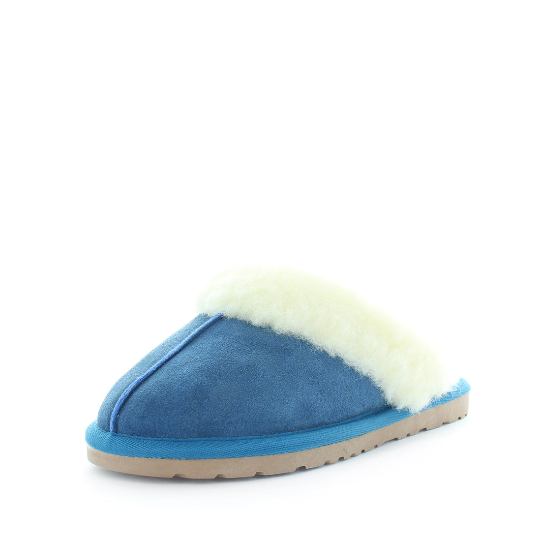 Just Bee UGGs- cita- womens little slip-on slipper style, 100% wool, leather shoe with detailed upper and over hanging wool on the trim - womens comfort slippers - womens best slippers- (4865771143247)