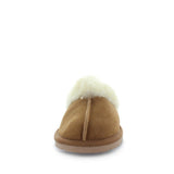 Just Bee UGGs- cita- womens little slip-on slipper style, 100% wool, leather shoe with detailed upper and over hanging wool on the trim - womens comfort slippers - womens best slippers- UGGs (4865771143247)