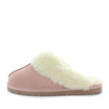 Just Bee UGGs- cita- womens little slip-on slipper style, 100% wool, leather shoe with detailed upper and over hanging wool on the trim - womens comfort slippers - womens best slippers- UGGs (4865771143247)