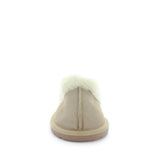 Just Bee UGGs- cita- womens little slip-on slipper style, 100% wool, leather shoe with detailed upper and over hanging wool on the trim - womens comfort slippers - womens best slippers- UGGs (4865771143247)