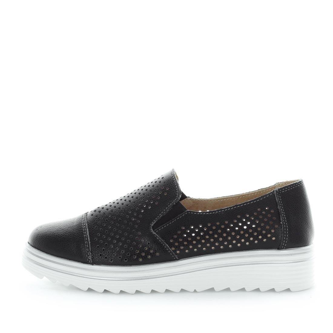 Just Bee comfort shoes - Crista by Just Bee - womens comfort shoes - flat slip-on style shoes with a laser cut upper and slight flatform wedge all wrapped in leather constructionJust Bee comfort shoes - Crista by Just Bee - womens comfort shoes - flat slip-on style shoes with a laser cut upper and slight flatform wedge all wrapped in leather construction (6538287153231)