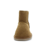 CAFY (6536948285519)Just Bee UGGs- cafy- Men's classic boot style slipper, 100% wool, leather shoe with detailed upper and over hanging wool on the trim - Men's comfort slippers - Men's best slippers- UGGs