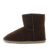 Just Bee UGGs- cafy- Men's classic boot style slipper, 100% wool, leather shoe with detailed upper and over hanging wool on the trim - Men's comfort slippers - Men's best slippers- UGGs (6536948285519)
