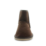 CAFY (6536948285519)Just Bee UGGs- cafy- Men's classic boot style slipper, 100% wool, leather shoe with detailed upper and over hanging wool on the trim - Men's comfort slippers - Men's best slippers- UGGs