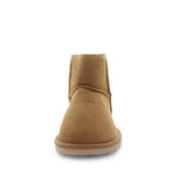 Just Bee UGGs- cutey- womens classic boot style slipper, 100% wool, leather shoe with detailed upper and over hanging wool on the trim - womens comfort slippers - womens best slippers- UGGs (4865700626511)
