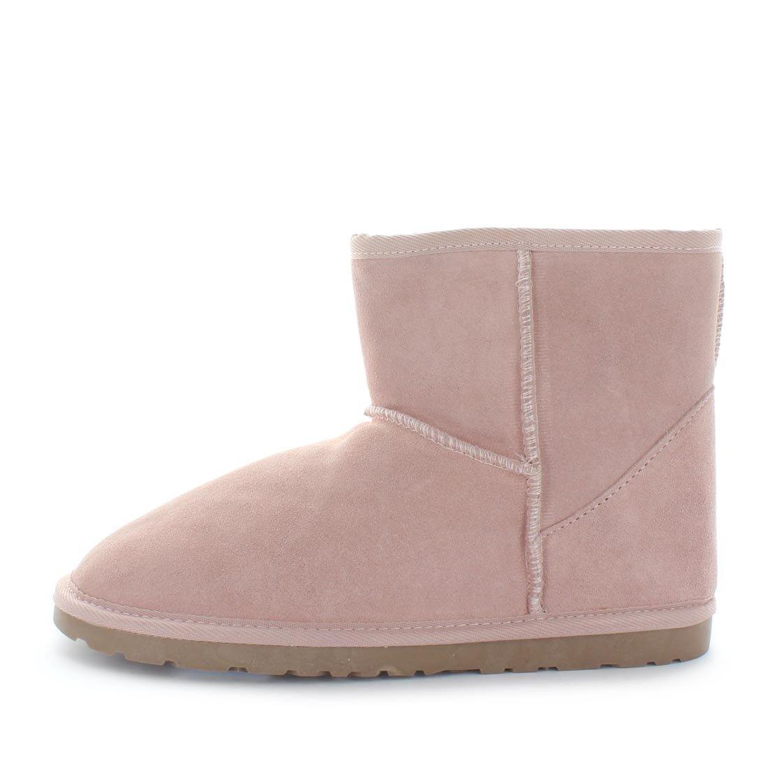 Just Bee UGGs- cutey- womens classic boot style slipper, 100% wool, leather shoe with detailed upper and over hanging wool on the trim - womens comfort slippers - womens best slippers- UGGs (4865700626511)