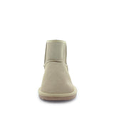Just Bee UGGs- cutey- womens classic boot style slipper, 100% wool, leather shoe with detailed upper and over hanging wool on the trim - womens comfort slippers - womens best slippers- UGGs (4865700626511)